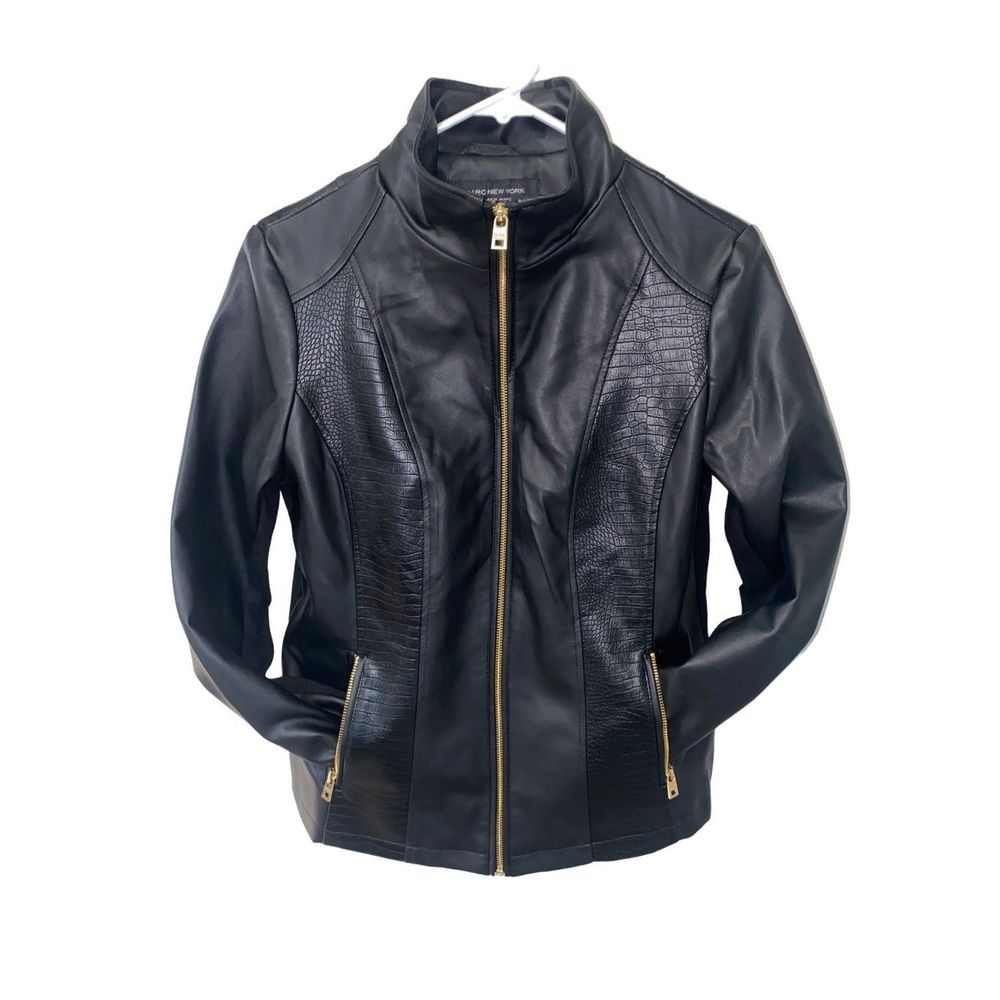Marc New York Andrew Marc Vegan Leather Moto Jacket BNWT
